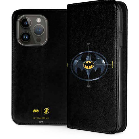 DC Comics The Flash Movie: Batman Multiverse Logos iPhone 15 Pro Folio Case